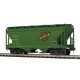 2-Bay Centerflow Covered Hopper 3-Pack - 3-Rail - Premier -- Chicago & North Western (1 Each: yellow, g, O, Atlas O 3001893