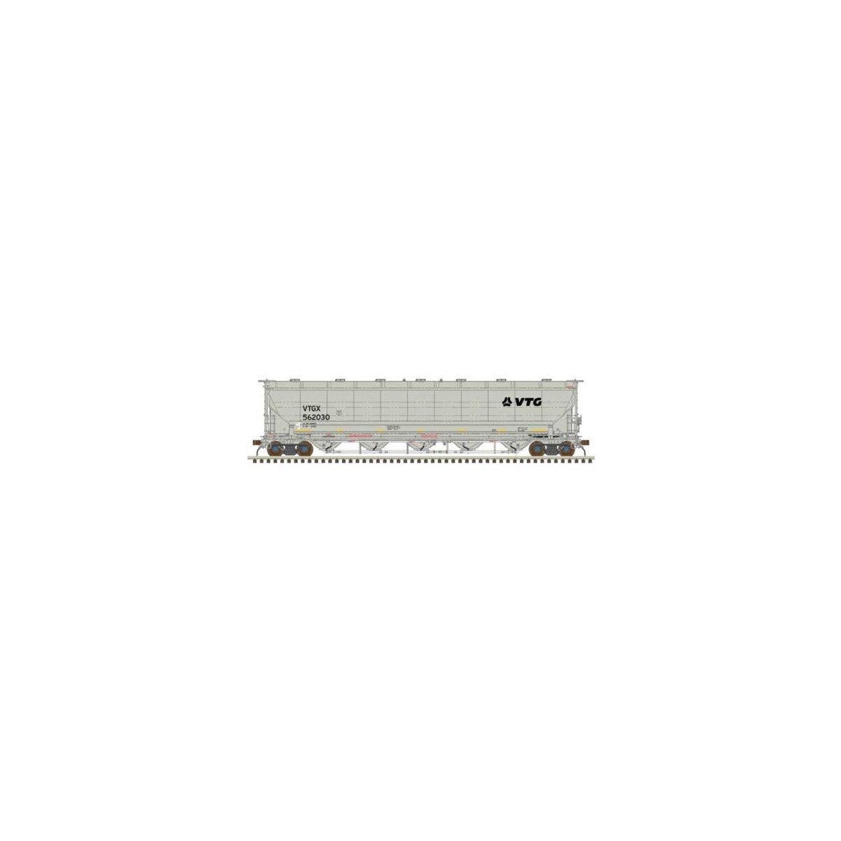 Trinity 5660 PD Covered Hopper - Ready to Run -- VTG North America VTGX 562040 (gray, HO, Atlas Model Railroad Co. 20007514