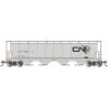 Canadian Cylindrical 4-Bay Grain Hopper - Ready to Run - Silver Series(R) -- Canadian Nationa, N, Bachmann Industries 19159