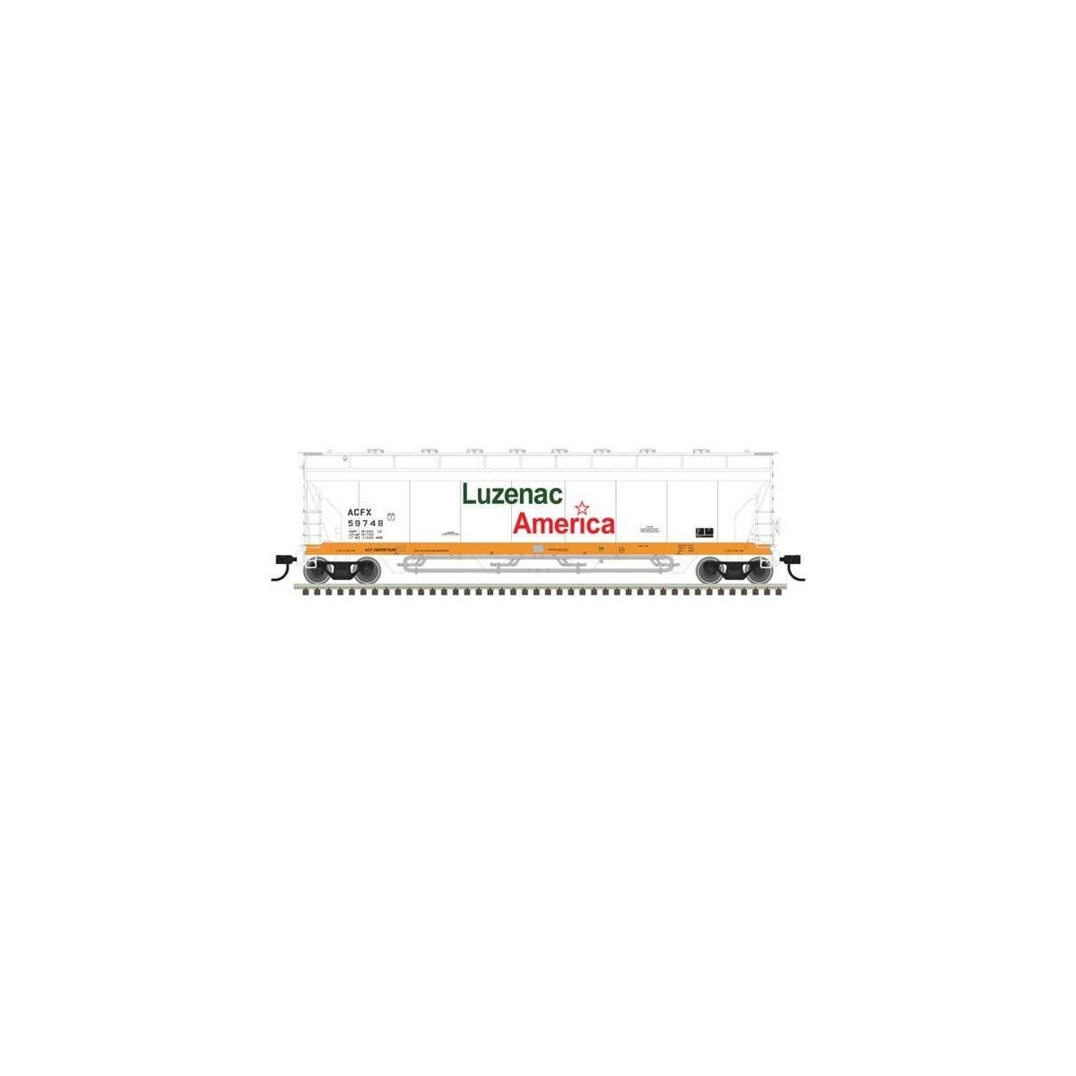 Pressureaide Centerflow Covered Hopper - Ready to Run - Master(R) -- Luzenac America , N, Atlas Model Railroad Co. 50006073