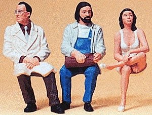 Passengers -- Sitting Passengers, G, Preiser Kg 45077