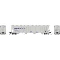 Procor 5820 Covered Hopper 6-Pack - Ready to Run -- Procor Ltd. UNPX (gray, blue solid letteri, N, Rapido Trains Inc 560002