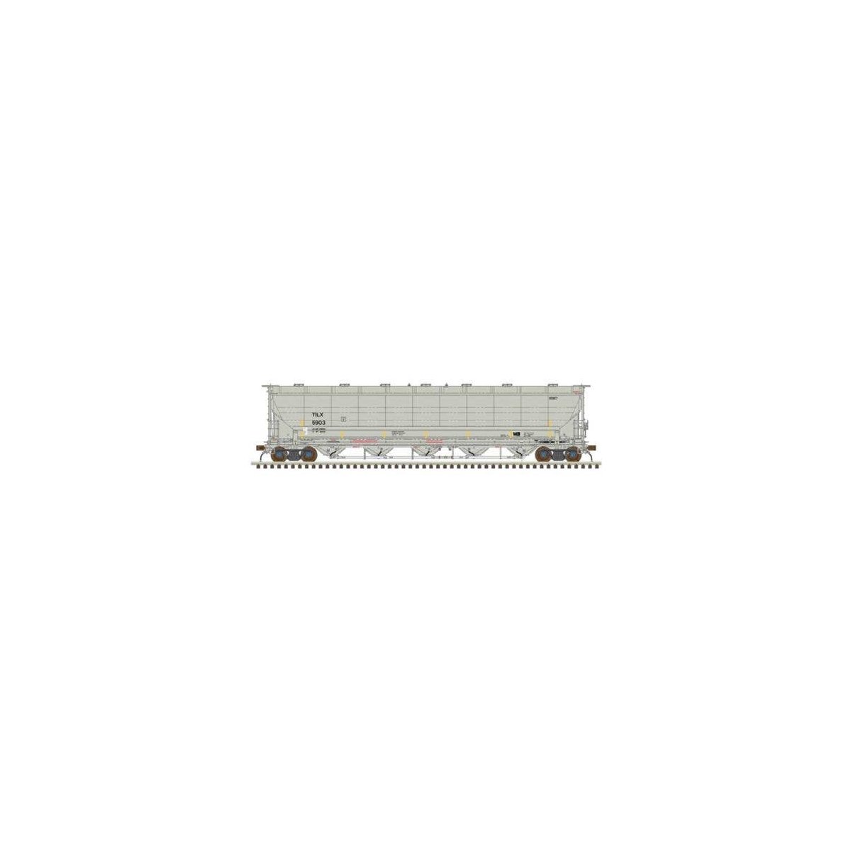 Trinity 5660 PD Covered Hopper - Ready to Run -- Trinity Industries Leasing TILX 590, HO, Atlas Model Railroad Co. 20007507