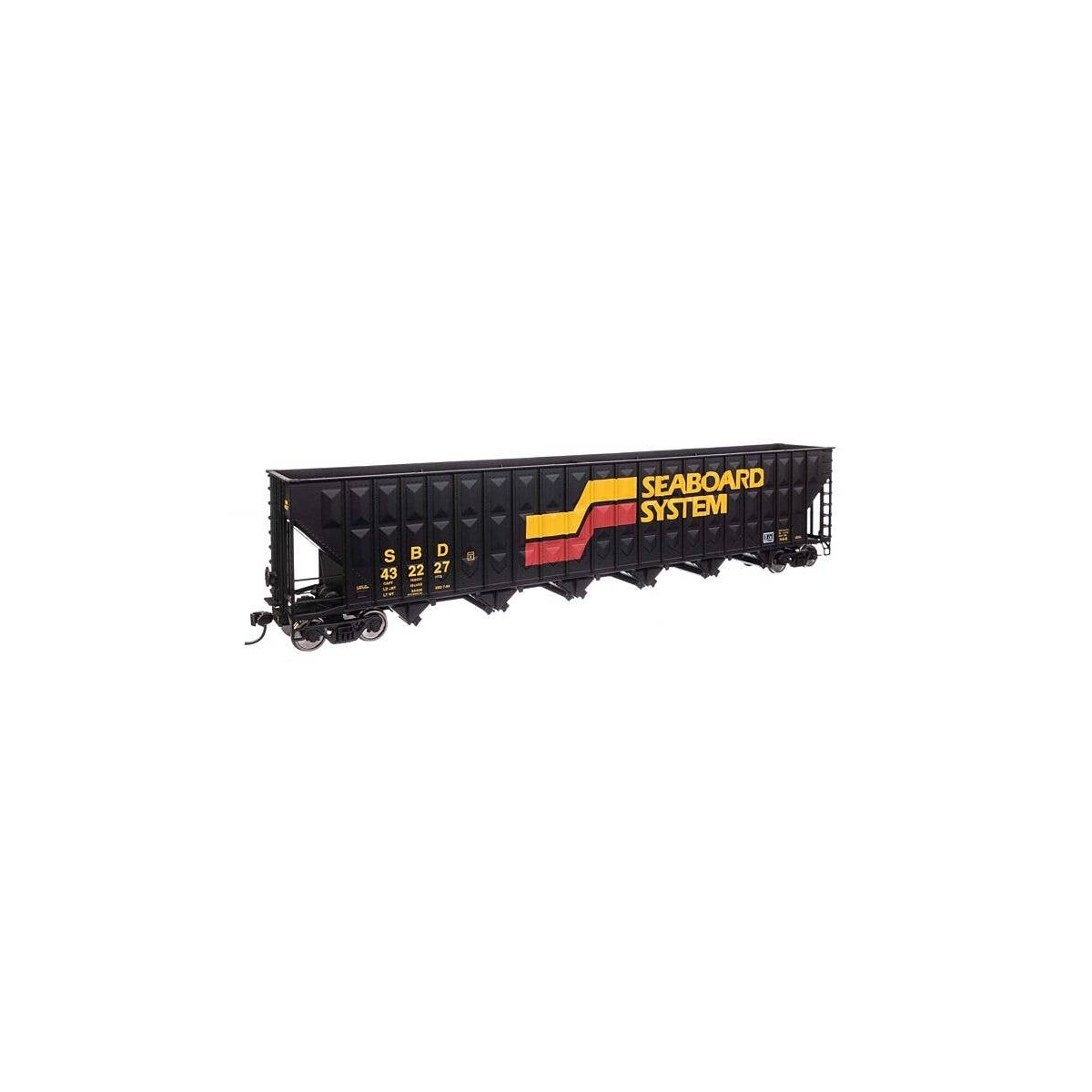 73′ Greenville 7,000 Cubic Foot Wood Chip Hopper - Ready to Run -- Seaboard System 432227, HO, WalthersMainline 56363