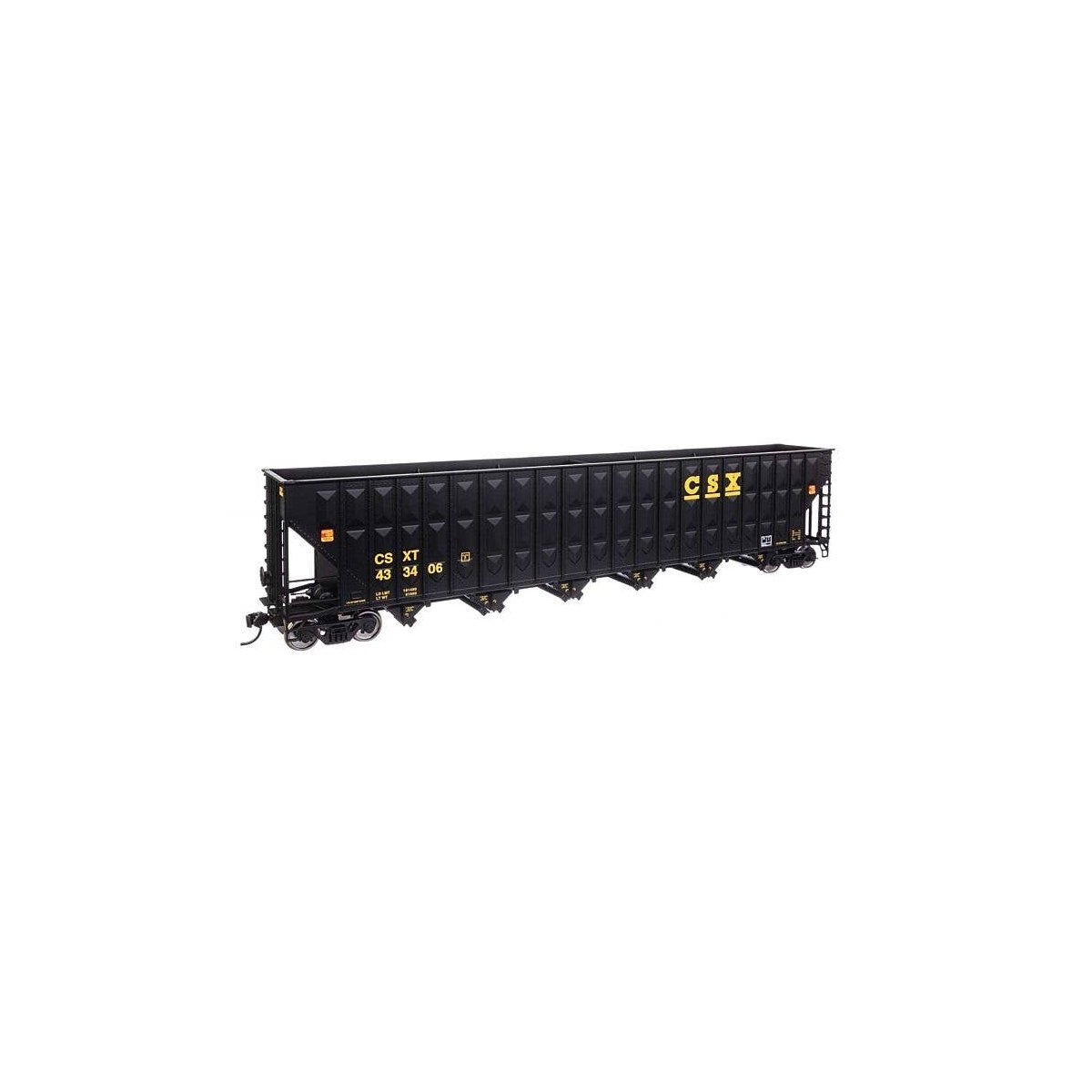 73′ Greenville 7,000 Cubic Foot Wood Chip Hopper - Ready to Run -- CSX 433406, HO, WalthersMainline 56343