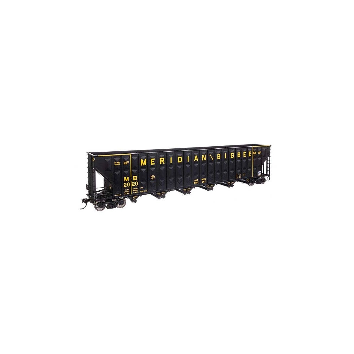 73′ Greenville 7,000 Cubic Foot Wood Chip Hopper - Ready to Run -- Meridian & Bigbee 2020, HO, WalthersMainline 56353