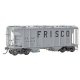 PS-2 2-Bay Covered Hopper - Ready to Run -- St. Louis-San Francisco 84015 (As-Built, gray,, HO, Kadee Quality Products 8054