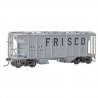 PS-2 2-Bay Covered Hopper - Ready to Run -- St. Louis-San Francisco 84015 (As-Built, gray,, HO, Kadee Quality Products 8054