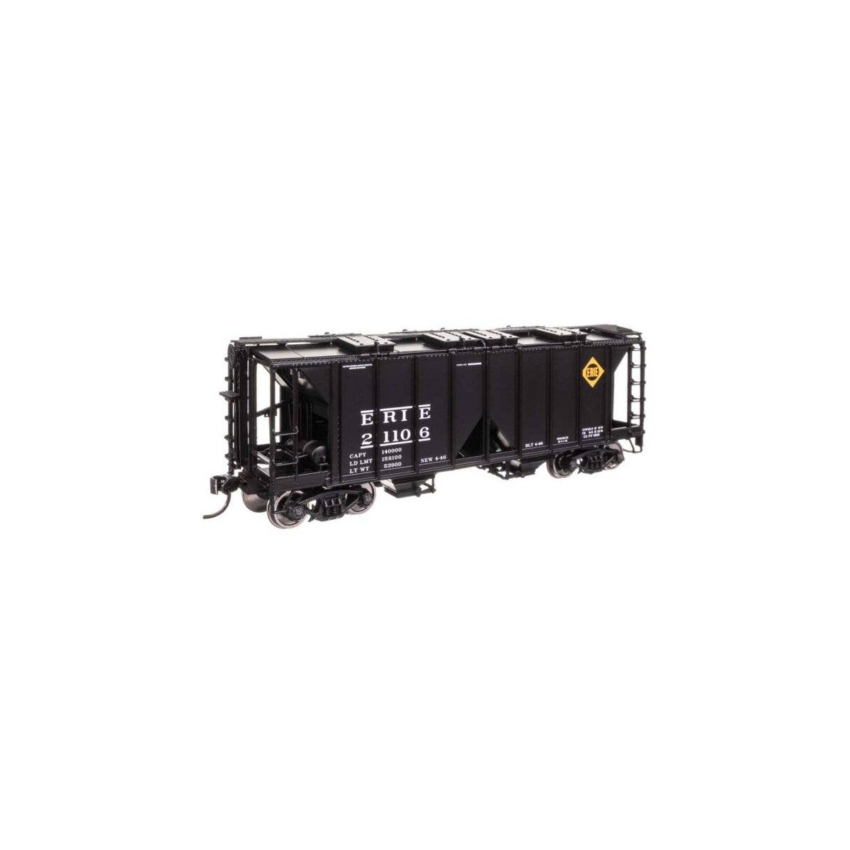 ACF 1958 Cu Ft Covered Hopper - Ready to Run -- Erie 21106, HO, WalthersMainline 49715