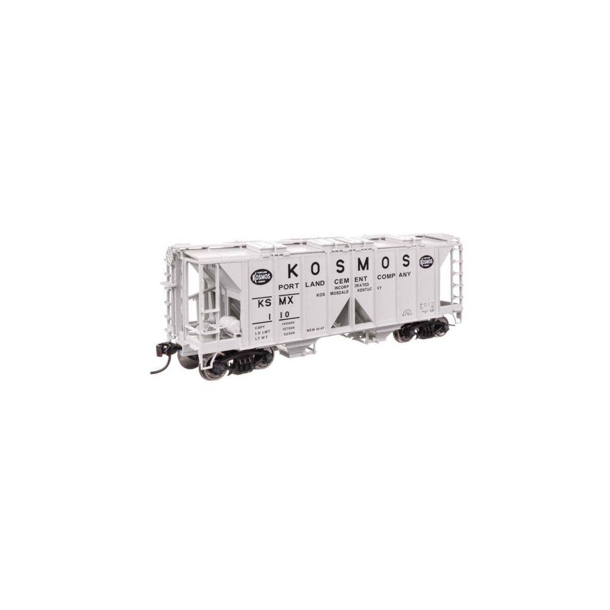 ACF 1958 Cu Ft Covered Hopper - Ready to Run -- Kosmos Cement KSMX 110, HO, WalthersMainline 49722