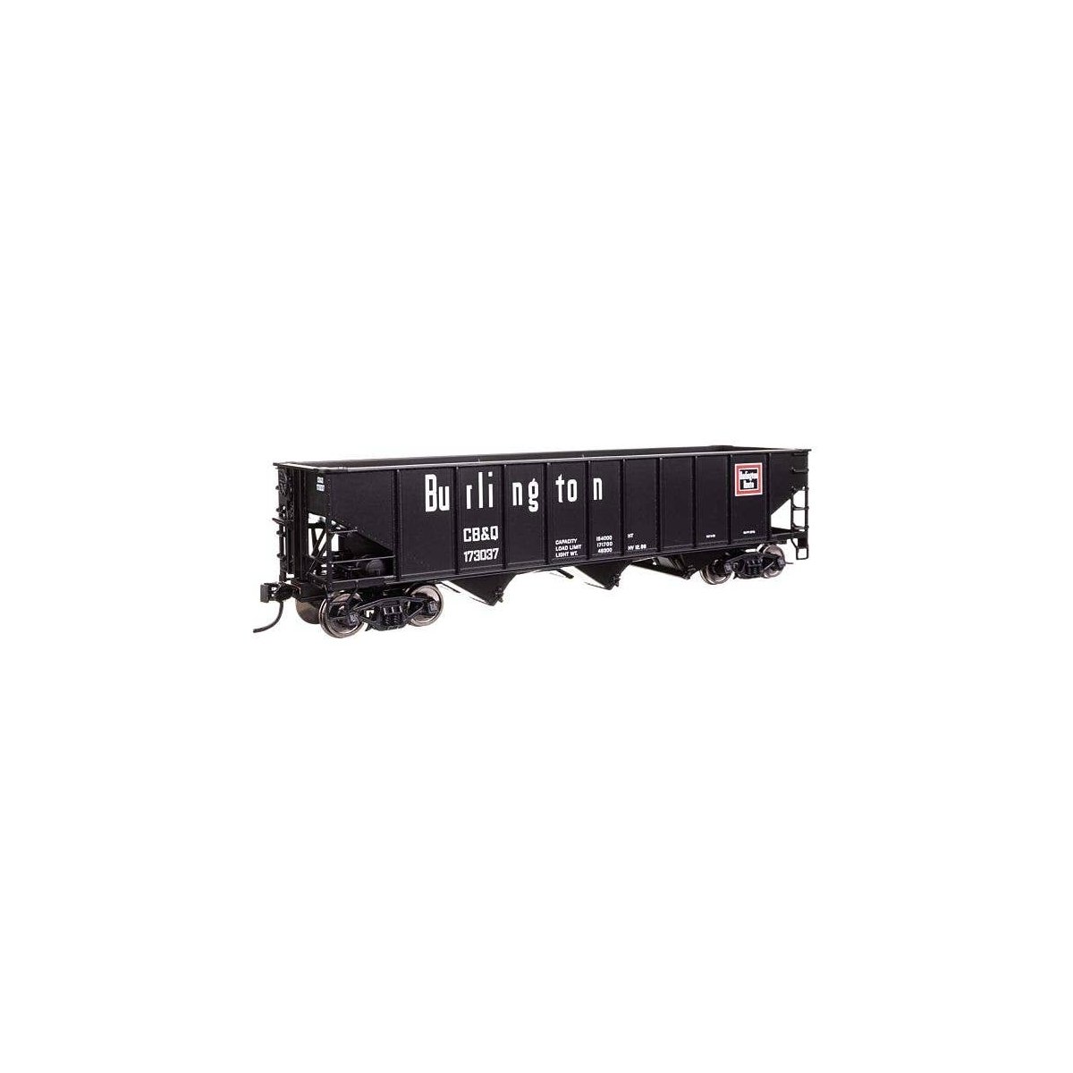 70-Ton AAR 3-Bay Open Hopper - Ready to Run -- Chicago, Burlington & Quincy 173037, HO, WalthersMainline 56742