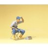 Pedestrians -- Fisherman w/Accessories, G, Preiser Kg 45503