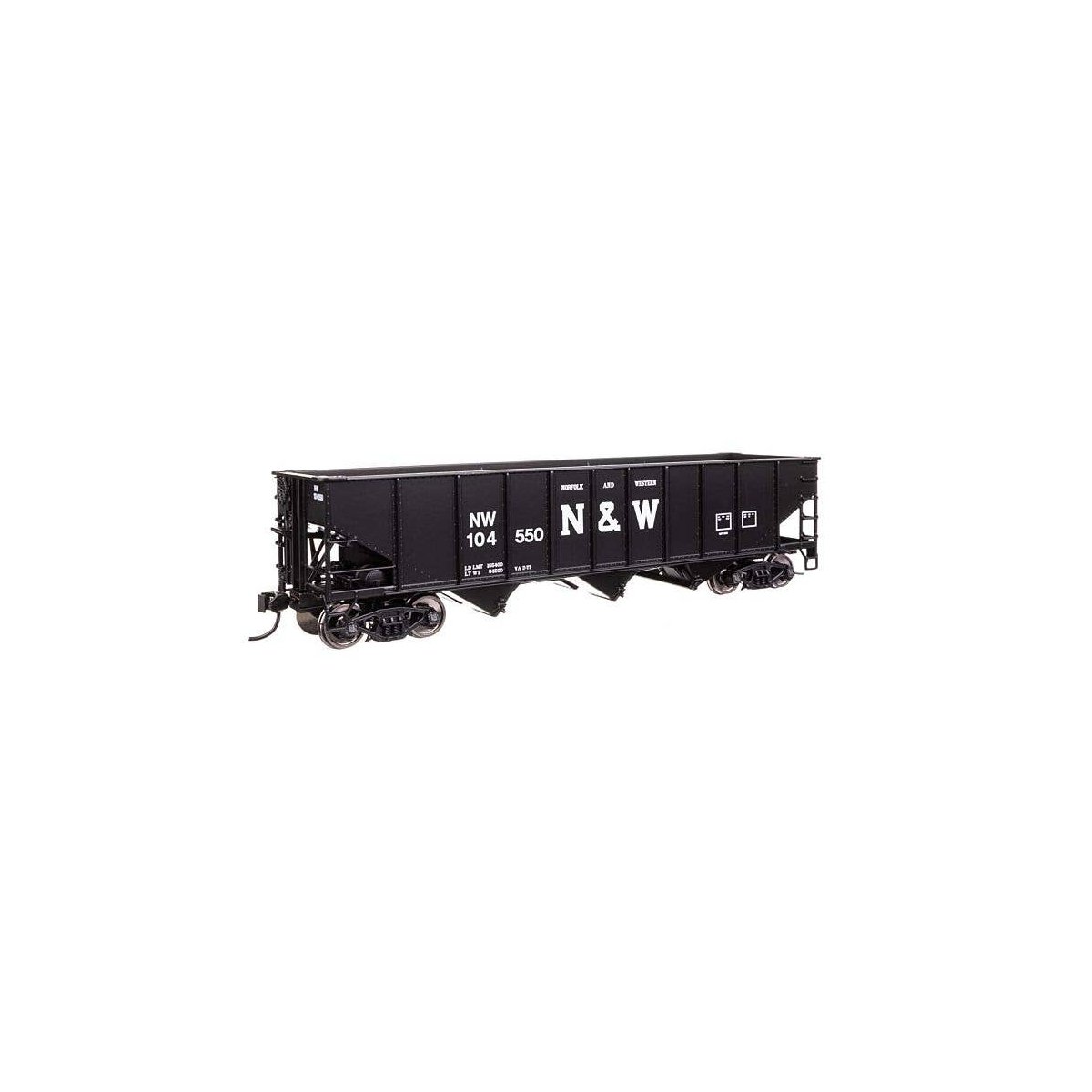 70-Ton AAR 3-Bay Open Hopper - Ready to Run -- Norfolk & Western 104550, HO, WalthersMainline 56751
