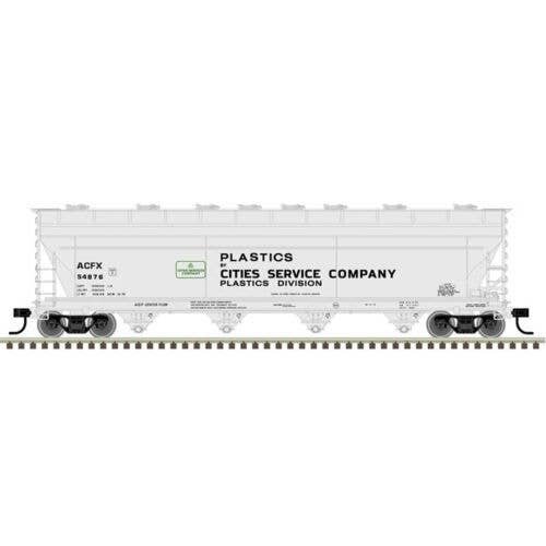 ACF 5250 Covered Hopper - Ready to Run - Master(R) Plus -- Cities Service Company 54, HO, Atlas Model Railroad Co. 20007372