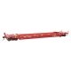 Gunderson Rebuilt All-Purpose 40′ Well Car - Ready-To-Run -- Northwestern Oklahoma Railroad (red), HO, WalthersProto 109134