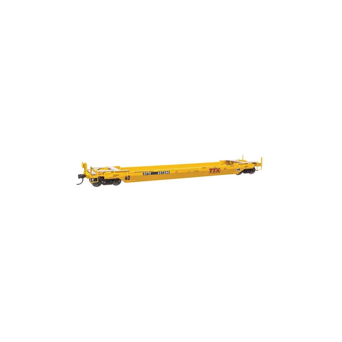 Gunderson Rebuilt All-Purpose 40′ Well Car - Ready-To-Run -- DTTX (Patched) 457284, HO, WalthersProto 109152