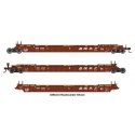 NSC Articulated 3-Unit 53′ Well Car - Ready-to-Run -- BNSF Railway 211550, HO, WalthersMainline 55819