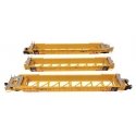 NSC Articulated 3-Unit 53′ Well Car - Ready-to-Run -- TTX 786942, HO, WalthersMainline 55829