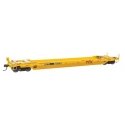 Gunderson Rebuilt All-Purpose 40′ Well Car - Ready-To-Run -- DTTX (Forward Thinking) 455574, HO, WalthersProto 109142