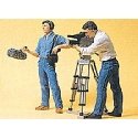 People Working 1/24 Scale -- Film Crew, 1/24, Preiser Kg 57104