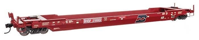 Gunderson As-Built All-Purpose 48′ Well Car - Ready to Run -- BNSF 210002, HO, WalthersProto 109214