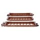 NSC Articulated 3-Unit 53′ Well Car - Ready-to-Run -- Canadian National GTW 676037, HO, WalthersMainline 55821