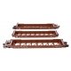 NSC Articulated 3-Unit 53′ Well Car - Ready-to-Run -- Canadian National GTW 676104, HO, WalthersMainline 55822