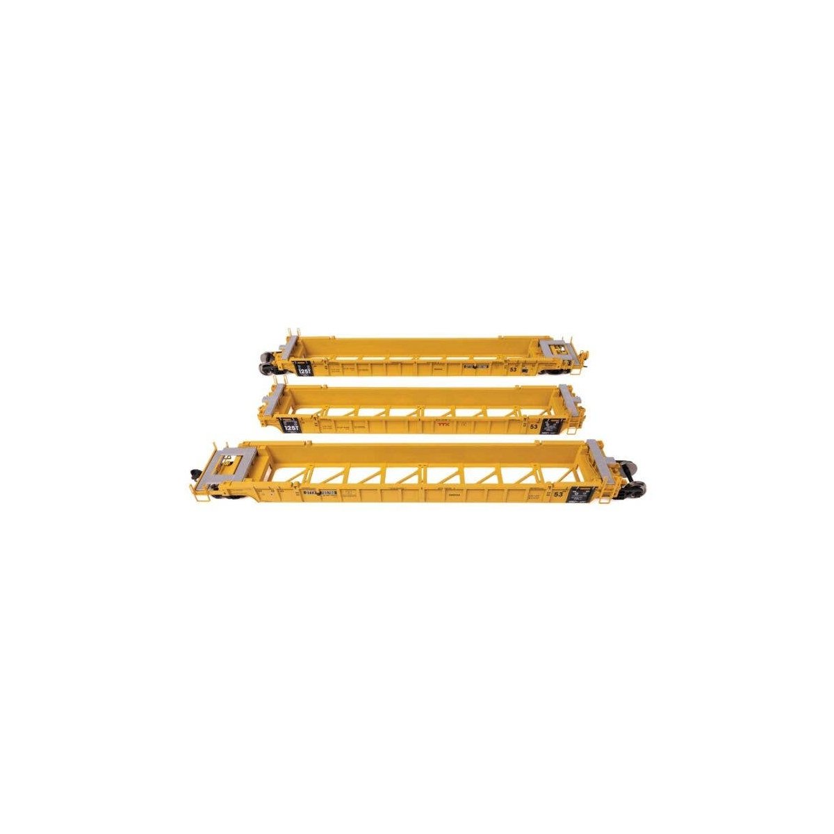NSC Articulated 3-Unit 53′ Well Car - Ready-to-Run -- TTX 785786, HO, WalthersMainline 55827