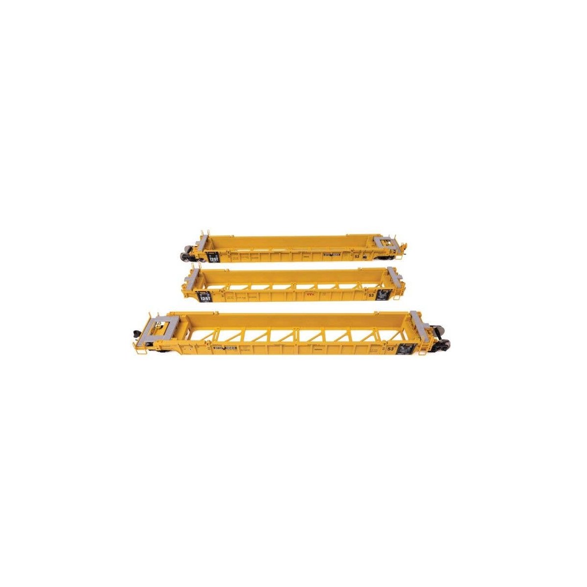 NSC Articulated 3-Unit 53′ Well Car - Ready-to-Run -- TTX 785815, HO, WalthersMainline 55828