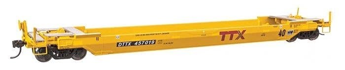 Gunderson Rebuilt All-Purpose 40′ Well Car - Ready-To-Run -- DTTX 457019, HO, WalthersProto 109141