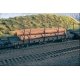 ACF Log Car w/Logs - Ready to Run - Silver Series(R) -- 1935-1960 Version (Boxcar Red), HO, Bachmann Industries 18849