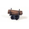 18′ Gauge Mining Equipment -- Timber Car, HO, Durango Press 47