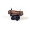 18′ Gauge Mining Equipment -- Timber Car, HO, Durango Press 47
