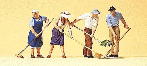 Workers -- Hay Harvesters, O, Preiser Kg 65341