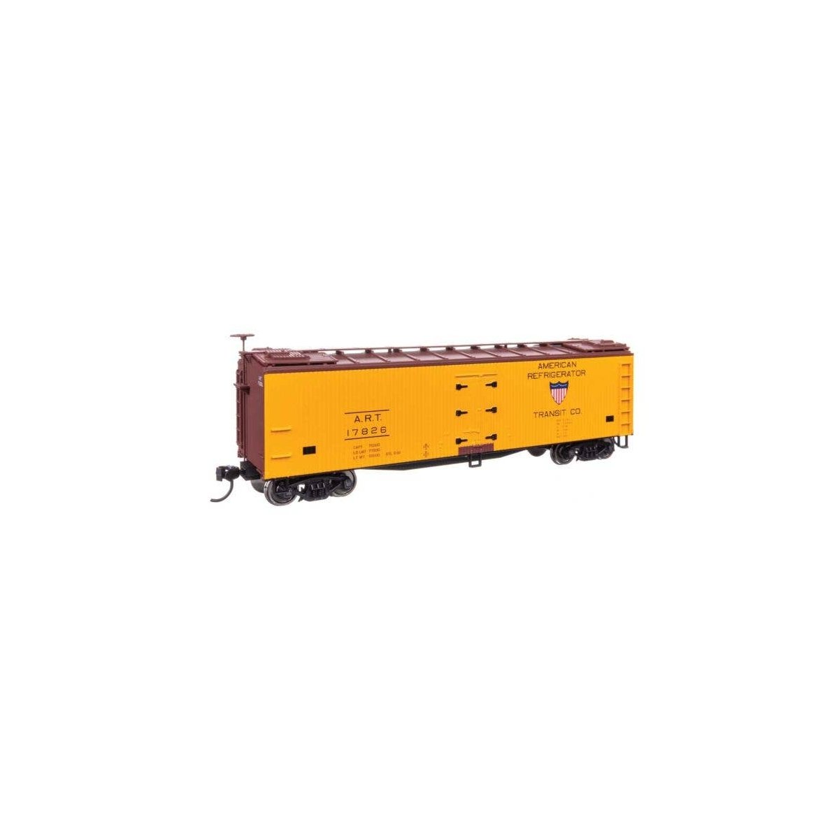 40′ Early Reefer - Ready To Run -- American Refrigerator Transit 17826, HO, WalthersMainline 41226