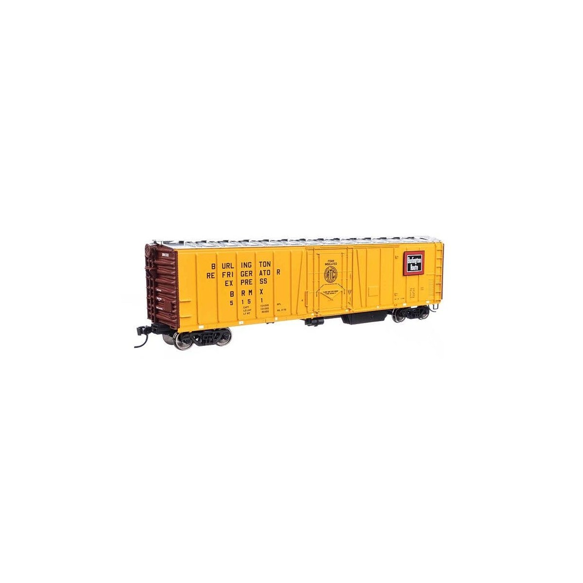 50′ AAR Mechanical Refrigerator Car - Ready-to-Run -- Chicago, Burlington & Quincy 5151, HO, WalthersMainline 3782