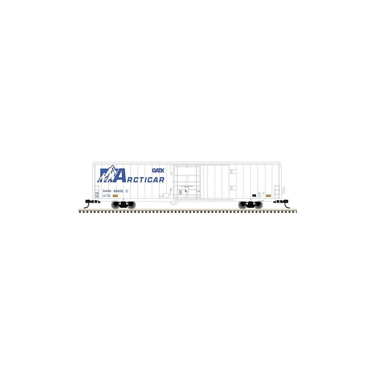 Cryogenic Reefer - Ready to Run - Master(R) -- GATX 68077 (white, blue, Arcticar Mark, N, Atlas Model Railroad Co. 50006040