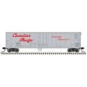 50′ Mechanical Reefer - Ready to Run -- Canadian Pacific 286116 (silver, red, Script Lettering), N, Trainman 50006475