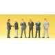 1/50 Scale Figures -- Standing Businessmen in Suits pkg(6), 1/50, Preiser Kg 68213