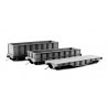3-in-1 Mill Gondola 3-Pack - Kit -- Undecorated, HO, State Tool & Die 775