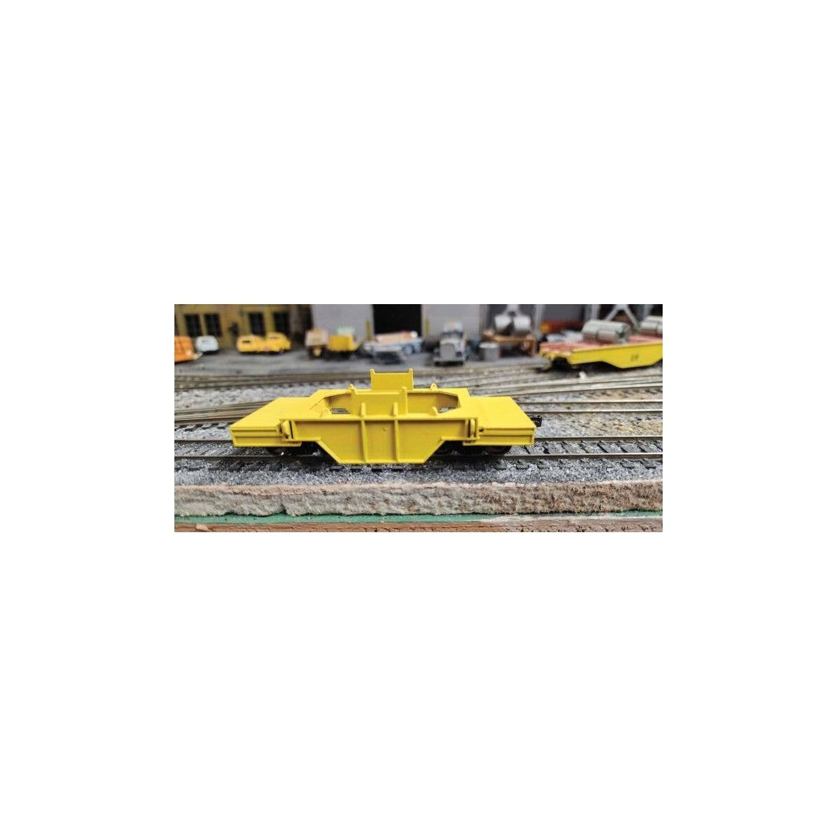 Steel Mill Ladle Buffer Car - Kit -- With Trucks, Kadee Couplers, Metal Wheels (undecorated), HO, State Tool & Die 713