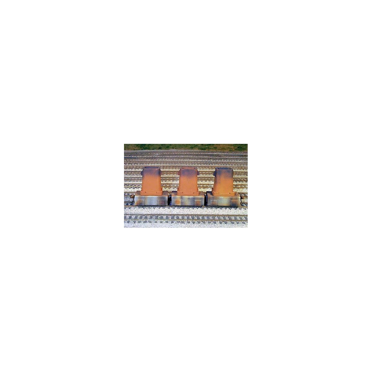 Ingot Buggies w/Molds 3-Pack - Kit -- Undecorated, HO, Rix Products 601