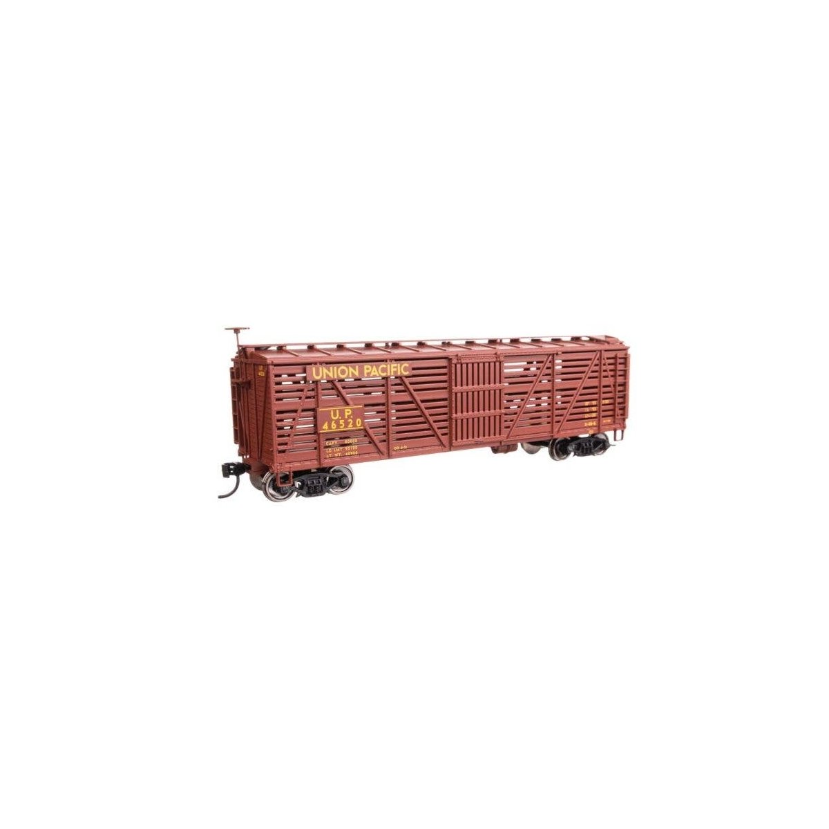 40′ Wood Stock Car - Ready to Run -- Union Pacific(R) 46520, HO, WalthersMainline 41471