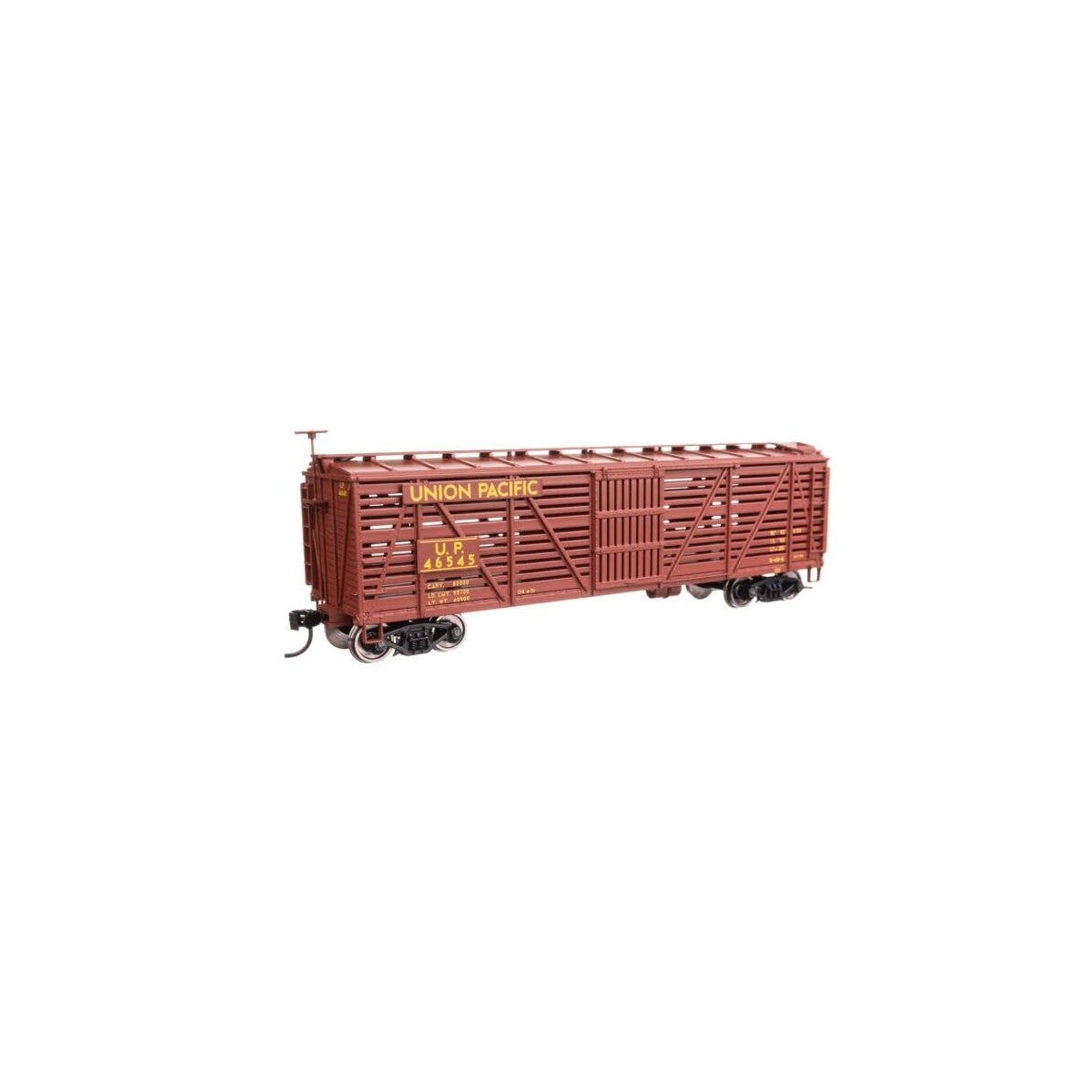 40′ Wood Stock Car - Ready to Run -- Union Pacific(R) 46545, HO, WalthersMainline 41473