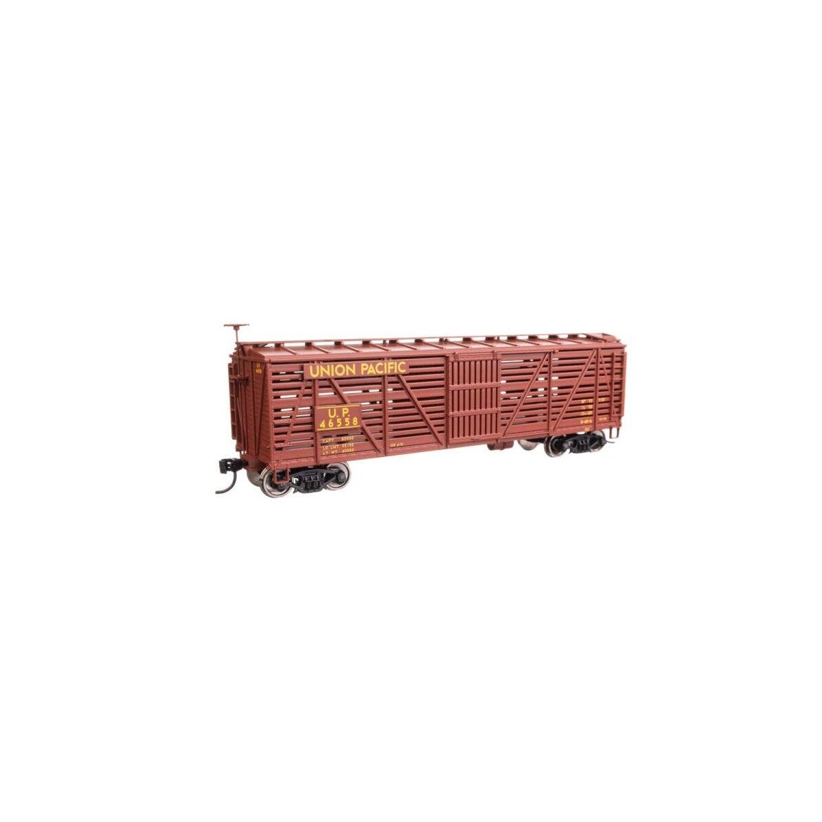 40′ Wood Stock Car - Ready to Run -- Union Pacific(R) 46558, HO, WalthersMainline 41474