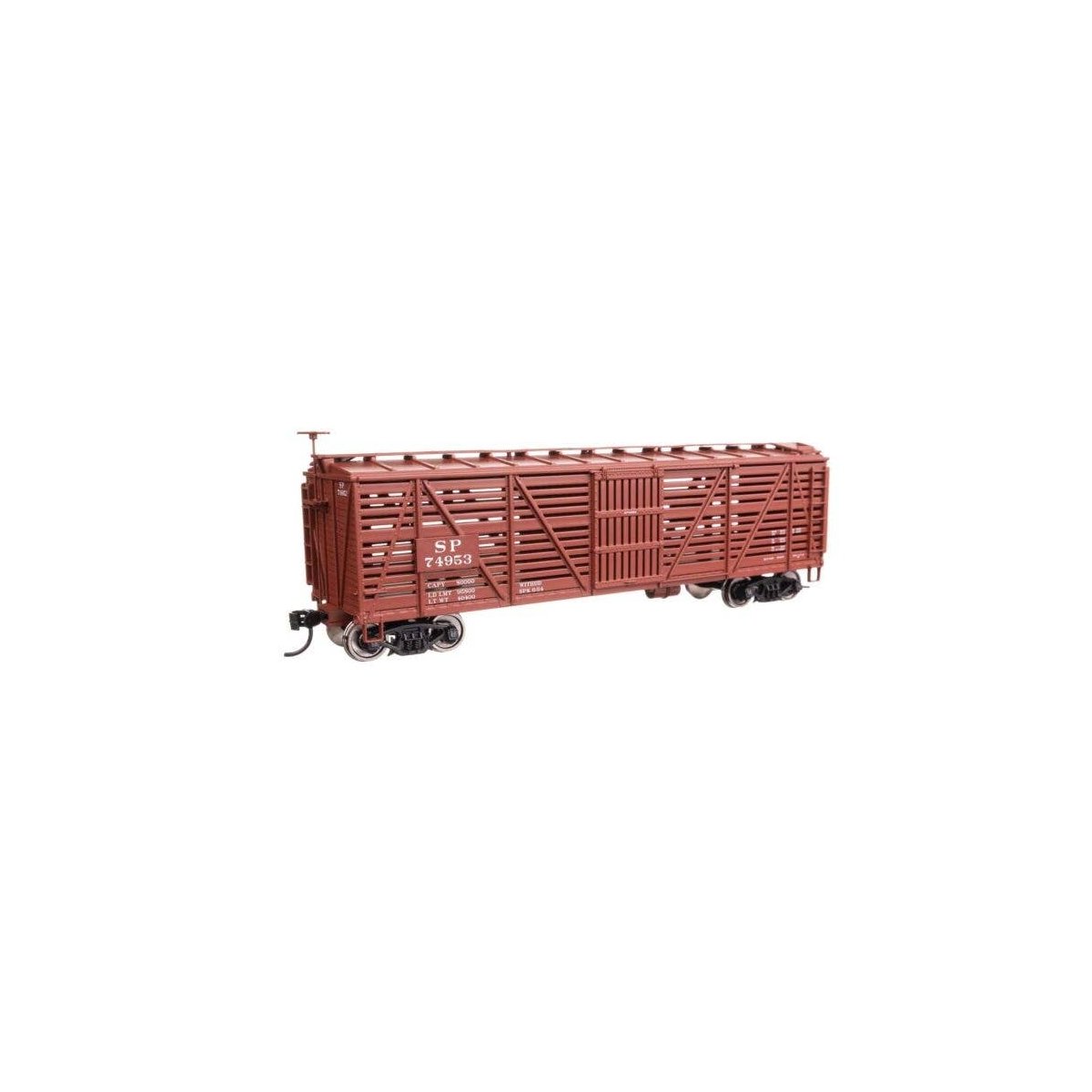40′ Wood Stock Car - Ready to Run -- Southern Pacific(TM) 74953, HO, WalthersMainline 41470