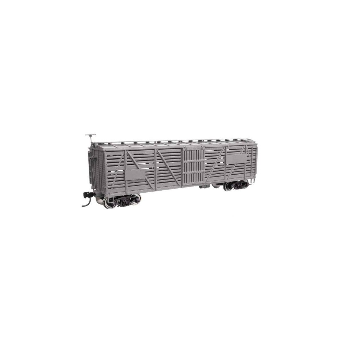 40′ Wood Stock Car - Ready to Run -- Undecorated, HO, WalthersMainline 41450
