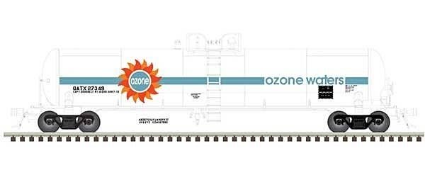 GATX 20,700-Gallon Tank Car - Ready to Run - Master(R) -- Ozone Waters GATX 27348 (wh, N, Atlas Model Railroad Co. 50006305