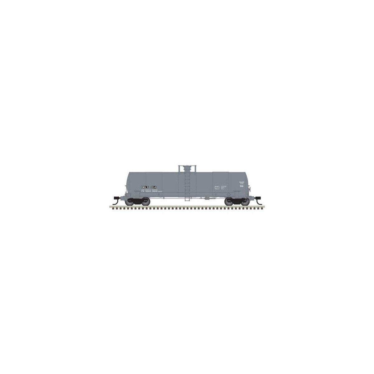 ACF 17,360-Gallon Tank Car - Ready to Run - Master(R) -- TriCal TALX 14 (gray, white), N, Atlas Model Railroad Co. 50006901