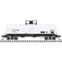 11,000-Gallon Tank Car w/Platform - Ready to Run - Master(R) -- GATX 64894 (white, bl, N, Atlas Model Railroad Co. 50006591